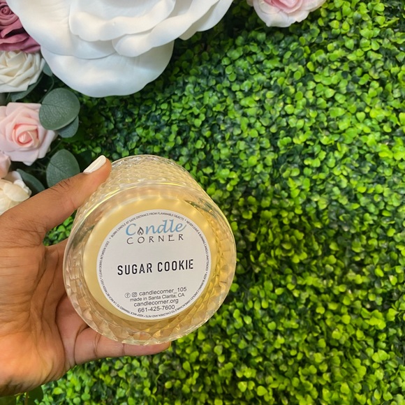 Sugar Cookie Candle hand made glass jar that can be used as a jewelry box after - Picture 2 of 2